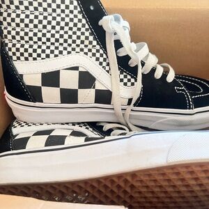 Vans Black and White Checkerboard Sneakers Classic Style